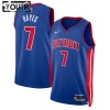Barn Detroit Pistons Tröja Killian Hayes 7 Nike 2022-23 Icon Edition Blå Swingman